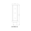 Z-Lite 5.5" Glenwood Glass 1 Light Outdoor Post Mount Fixture image 5