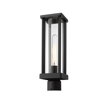Z-Lite 5.5" Glenwood Glass 1 Light Outdoor Post Mount Fixture image