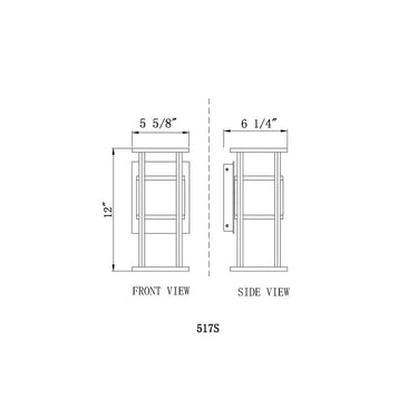 Z-Lite 5.75" Luca 2 Light Outdoor Wall image 7
