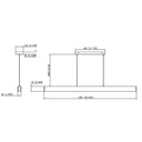 Z-Lite 55" Long Hudson 1 Light Linear Chandelier image 21