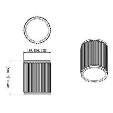 Z-Lite 6.25" Stari 1 Light Flush Mount image 7