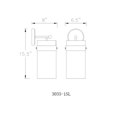 Z-Lite 6.5" Fontaine 1 Light Wall Sconce image 28