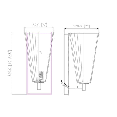 Z-Lite 6" Farrell 1 Light Wall Sconce image 14