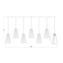 Z-Lite 6" Farrell 7 Light Linear Chandelier image 21