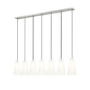 Z-Lite 6" Farrell 7 Light Linear Chandelier image