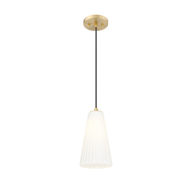 Z-Lite 6" Farrell Glass 1 Light Pendant image 1