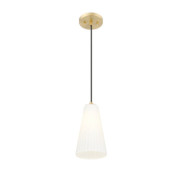 Z-Lite 6" Farrell Glass 1 Light Pendant image 2