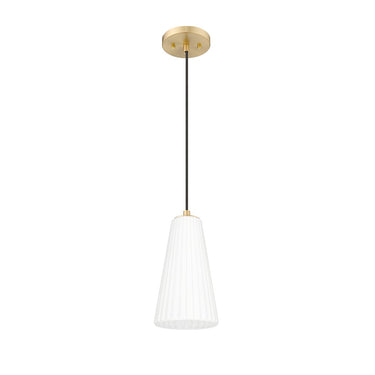 Z-Lite 6" Farrell Glass 1 Light Pendant image 4