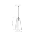 Z-Lite 6" Farrell Glass 1 Light Pendant image 7