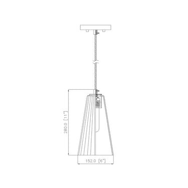 Z-Lite 6" Farrell Glass 1 Light Pendant image 7