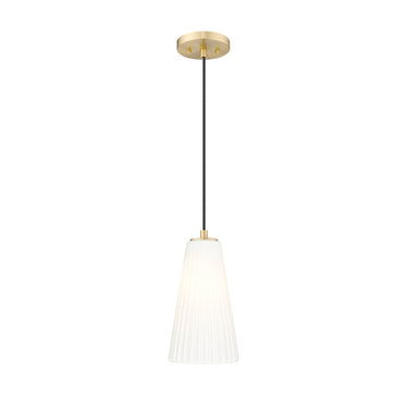 Z-Lite 6" Farrell Glass 1 Light Pendant image