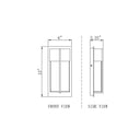 Z-Lite 6" Nyx 2 Light Outdoor Wall image 7