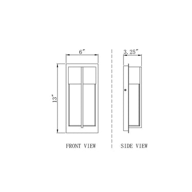 Z-Lite 6" Nyx 2 Light Outdoor Wall image 7