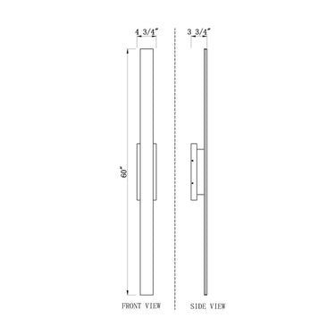 Z-Lite 60" High Stylet 4 Light Outdoor Wall image 7