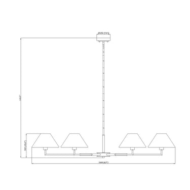 Z-Lite 63" Leila 6 Light Chandelier image 21
