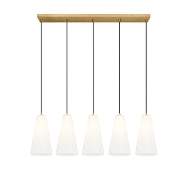 Z-Lite 7.25" Farrell 5 Light Linear Chandelier image 5