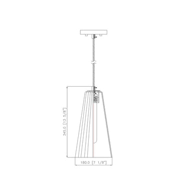 Z-Lite 7.25" Farrell Glass 1 Light Pendant image 14