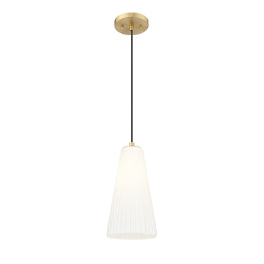 Z-Lite 7.25" Farrell Glass 1 Light Pendant image 3