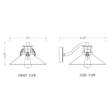 Z-Lite 7.25" High RLM 1 Light Outdoor Wall image 7