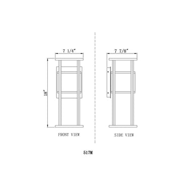 Z-Lite 7.25" Luca 2 Light Outdoor Wall image 7