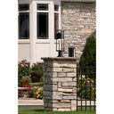 Z-Lite 7.25" Luca Glass 1 Light Outdoor Pier Mounted Fixture image 5