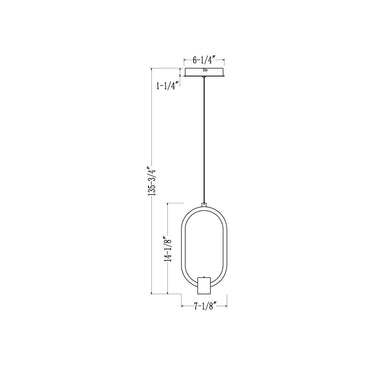 Z-Lite 7.25" Saros 1 Light Pendant image 7