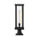 Z-Lite 7.5" Glenwood Glass 1 Light Outdoor Pier Mounted Fixture image 1