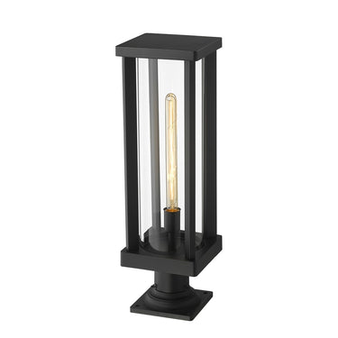 Z-Lite 7.5" Glenwood Glass 1 Light Outdoor Pier Mounted Fixture image 2
