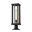 Z-Lite 7.5" Glenwood Glass 1 Light Outdoor Pier Mounted Fixture image