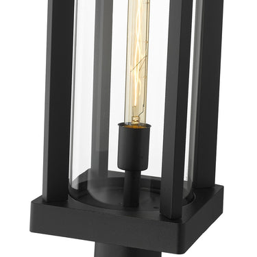 Z-Lite 7.5" Glenwood Glass 1 Light Outdoor Post Mount Fixture image 3