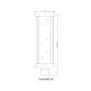 Z-Lite 7.5" Glenwood Glass 1 Light Outdoor Post Mount Fixture image 5