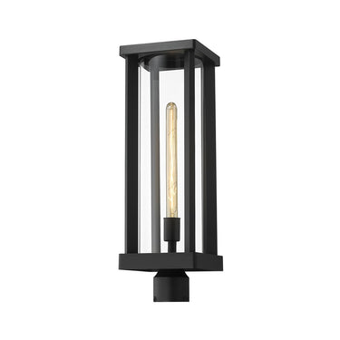 Z-Lite 7.5" Glenwood Glass 1 Light Outdoor Post Mount Fixture image