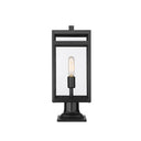 Z-Lite 7.5" Nuri 1 Light Outdoor Pier Mounted Fixture image 1
