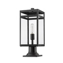 Z-Lite 7.5" Nuri 1 Light Outdoor Pier Mounted Fixture image 4