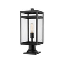 Z-Lite 7.5" Nuri 1 Light Outdoor Pier Mounted Fixture image