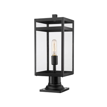 Z-Lite 7.5" Nuri 1 Light Outdoor Pier Mounted Fixture image