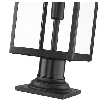 Z-Lite 7.5" Nuri Glass 1 Light Outdoor Pier Mounted Fixture image 3