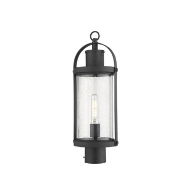 Z-Lite 7.5" Roundhouse 1 Light Outdoor Post Mount Fixture image 1