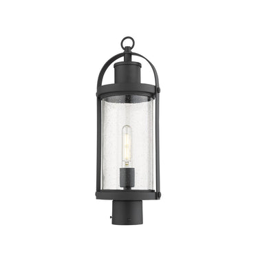 Z-Lite 7.5" Roundhouse 1 Light Outdoor Post Mount Fixture image 3