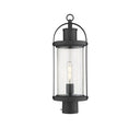 Z-Lite 7.5" Roundhouse 1 Light Outdoor Post Mount Fixture image