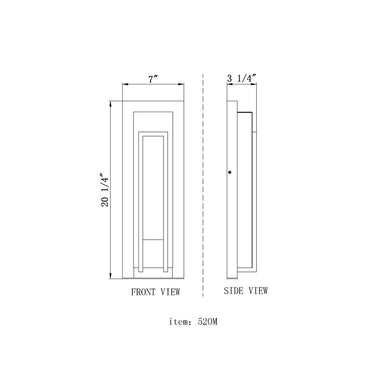 Z-Lite 7" Keaton 1 Light Outdoor Wall image 7