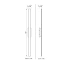Z-Lite 72" High Stylet 4 Light Outdoor Wall image 7