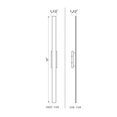 Z-Lite 72" High Stylet 4 Light Outdoor Wall image 7