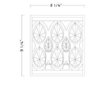 Z-Lite 8.25" Dealey 2 Light Wall Sconce image 6