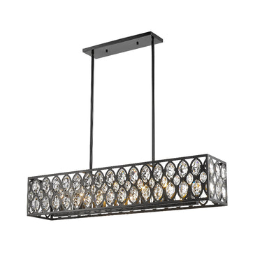 Z-Lite 8.5" Dealey 7 Light Linear Chandelier image 1