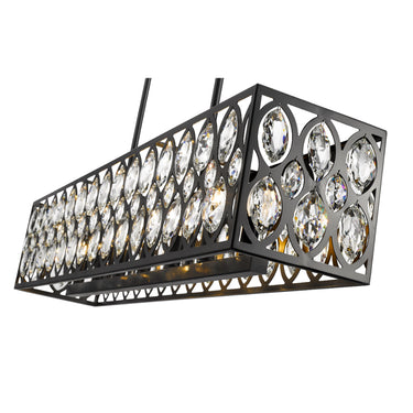 Z-Lite 8.5" Dealey 7 Light Linear Chandelier image 3
