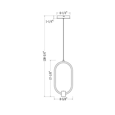 Z-Lite 8.75" Saros 1 Light Pendant image 7