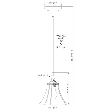 Z-Lite 8" Fleur 1 Light Pendant image 21