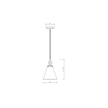 Z-Lite 8" Harper 1 Light Pendant image 21
