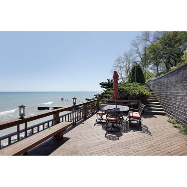 Z-Lite 8" Jordan Glass 1 Light Outdoor Pier Mounted Fixture image 11